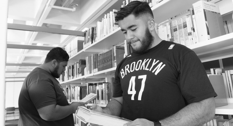 Our focus learners in library photo