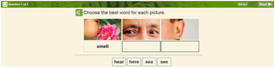 Matching question screenshot