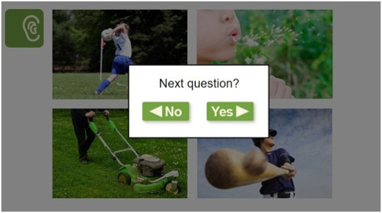 Sitting listening assessment screenshot