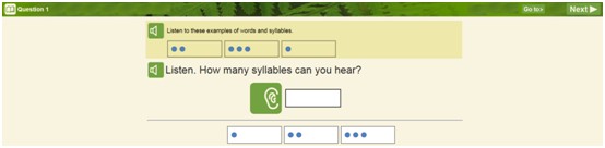 Syllables question screenshot