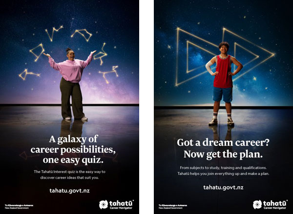 Tahatū Career Navigator outdoor advertisements