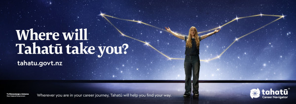 Tahatū Career Navigator outdoor advertisement