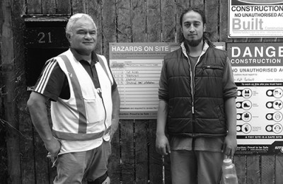 Mohi Chambers with Hector Rurehe at Built Construction MPTT